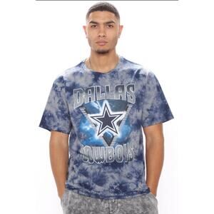Fashionnova Cowboys Fan Short Sleeve Tee - Navy/combo  Size XL NWT